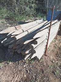 Postes de madeira tratada usados em bom estado