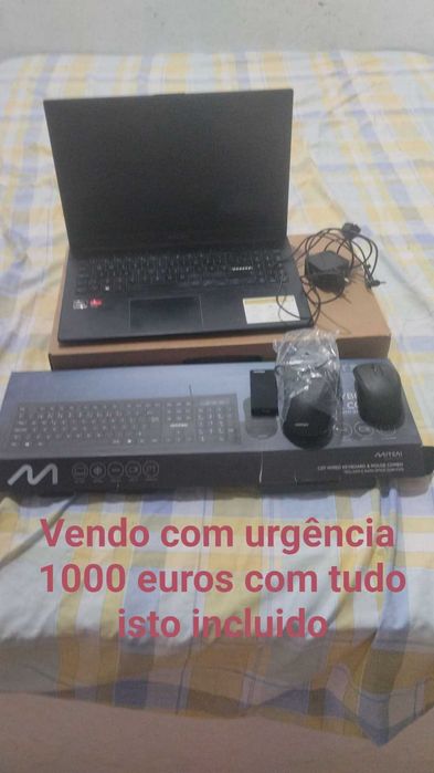 Vendo portátil urgente 
Ryzen 5 novo nem 1 ano ASus go