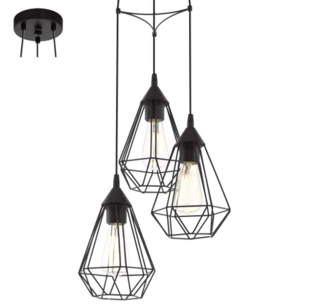 Lampa wisząca do salonu korytarza sypialni styl loft Eglo