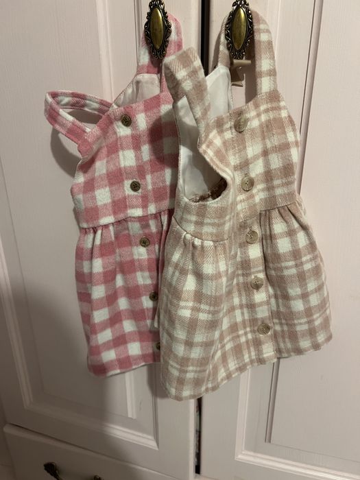 Sukienka h&m dziewczynka sukienka zara  sukienka w kratke newbie