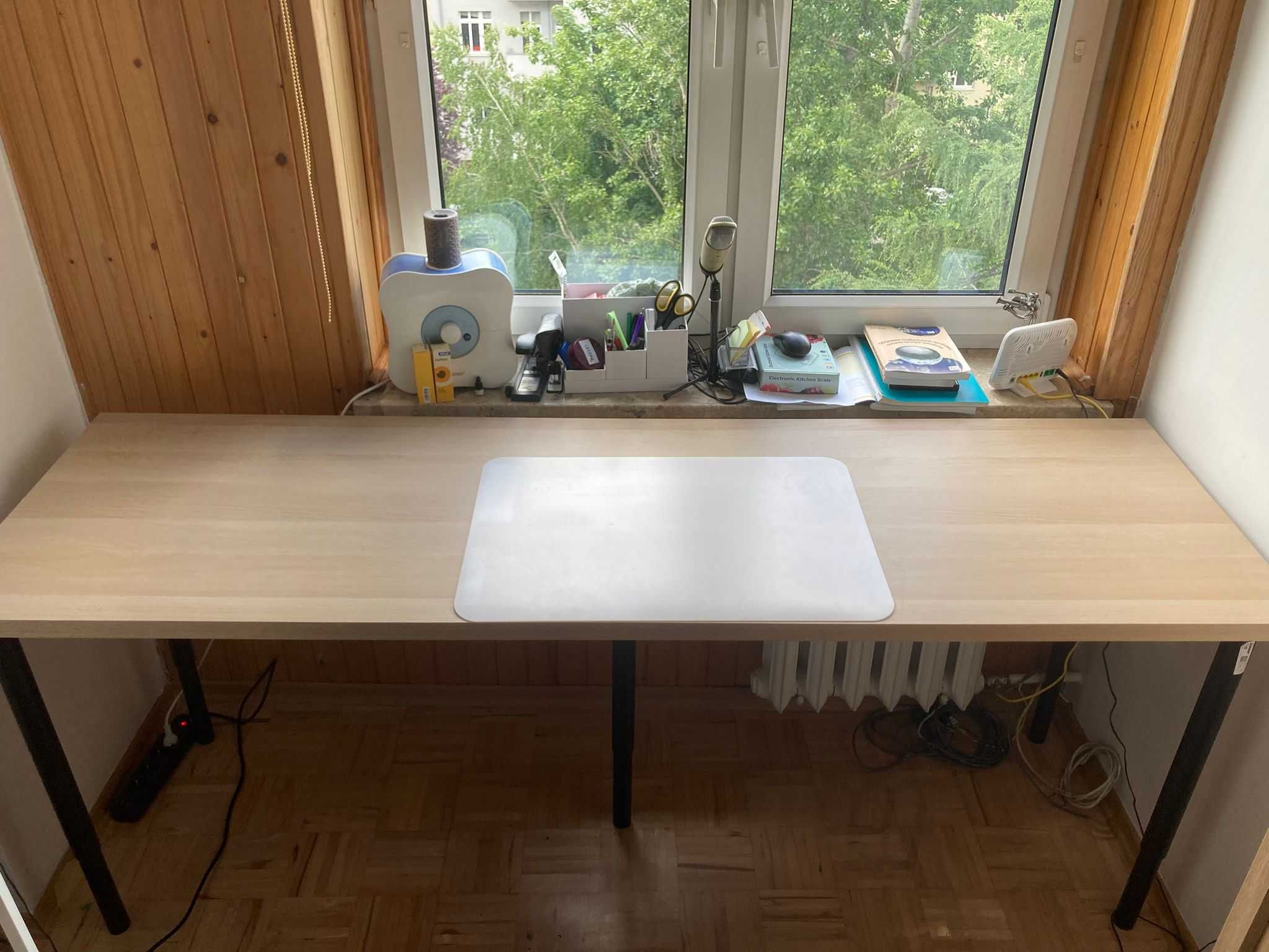 Blat Ikea Lagkapten kolor dąb WYM. 14x60 cm 5 nóg