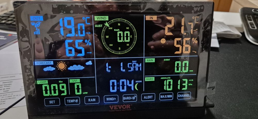 Estação metereologica vevor 7 em 1