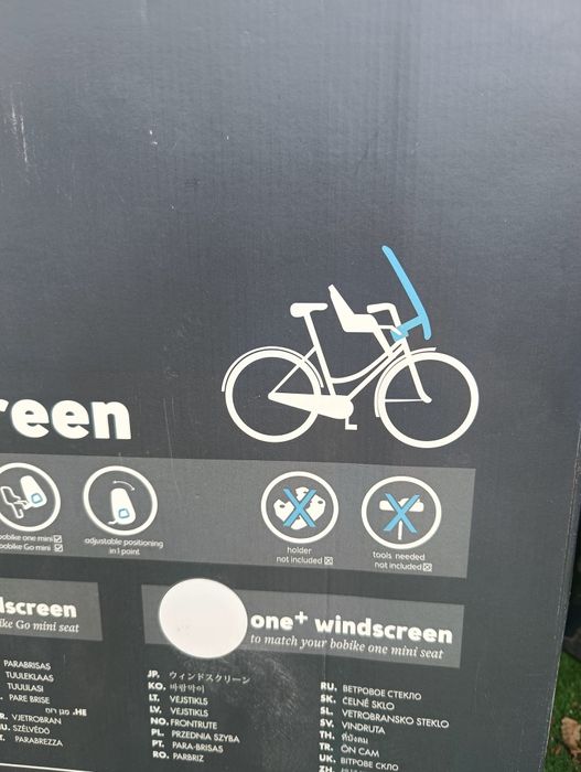 Fotelik rowerowy bobike na przód