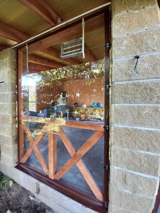 Вікна м'які-штори ПВХ для альтанки/тераси