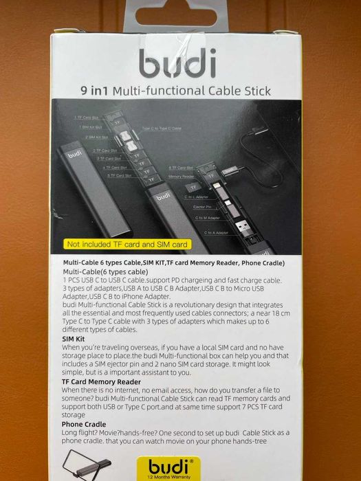 Кабель для зарядки передачи данных Micro SD хаб