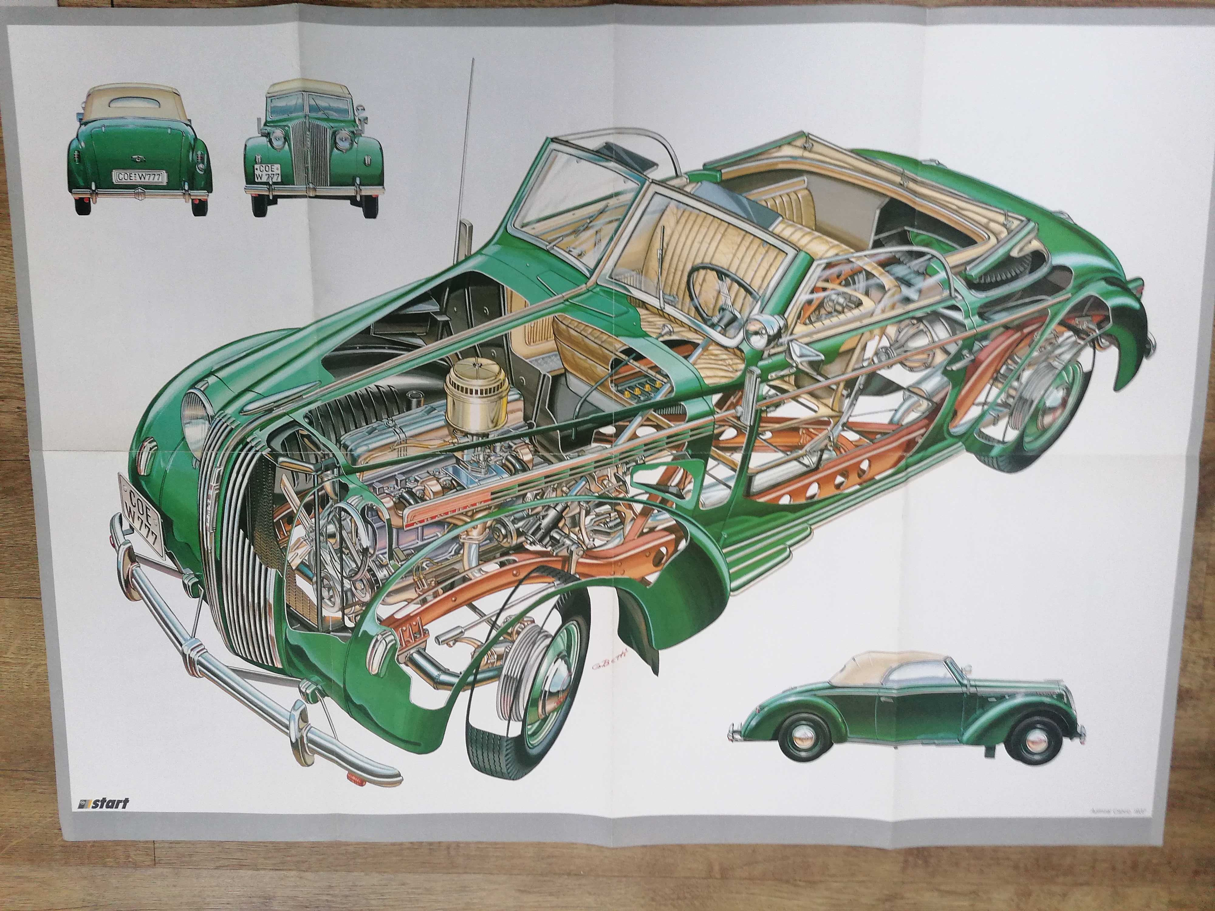 Plakat Opel Opel Admiral 1937 " Giulio Betti"
