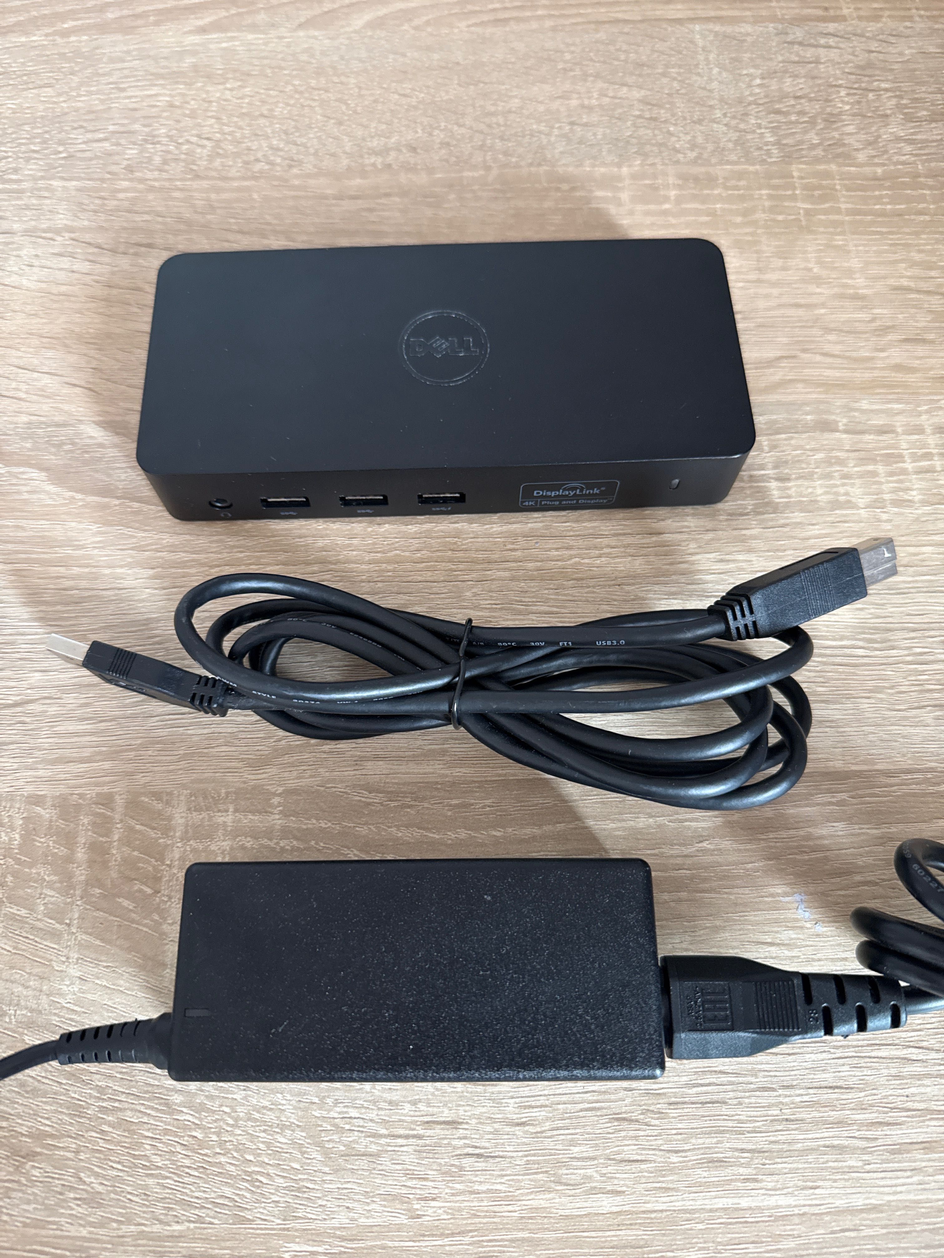 Oryginalna Stacja dokująca Dell D3100 Display Link 4K HDMI DP zestaw