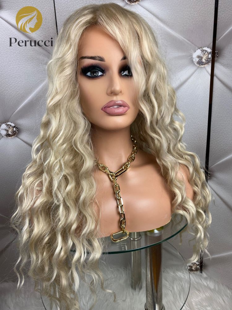 Peruka afroloki loki krecone blond kanekalon 3d wlosy premium