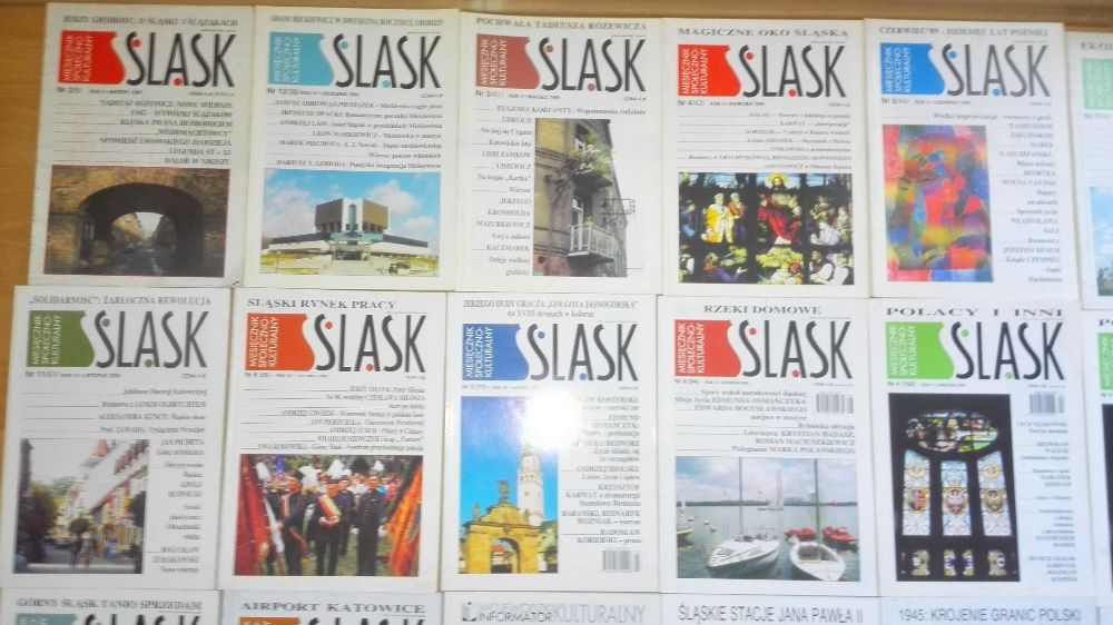 2 zł/sztuka Miesięcznik "Śląsk"- 37 starych numerów (lata `96-`08)