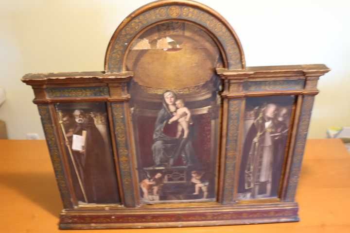 Retábulo "Trittico della Vergine e Santi" de Giovanni Bellini Veneza