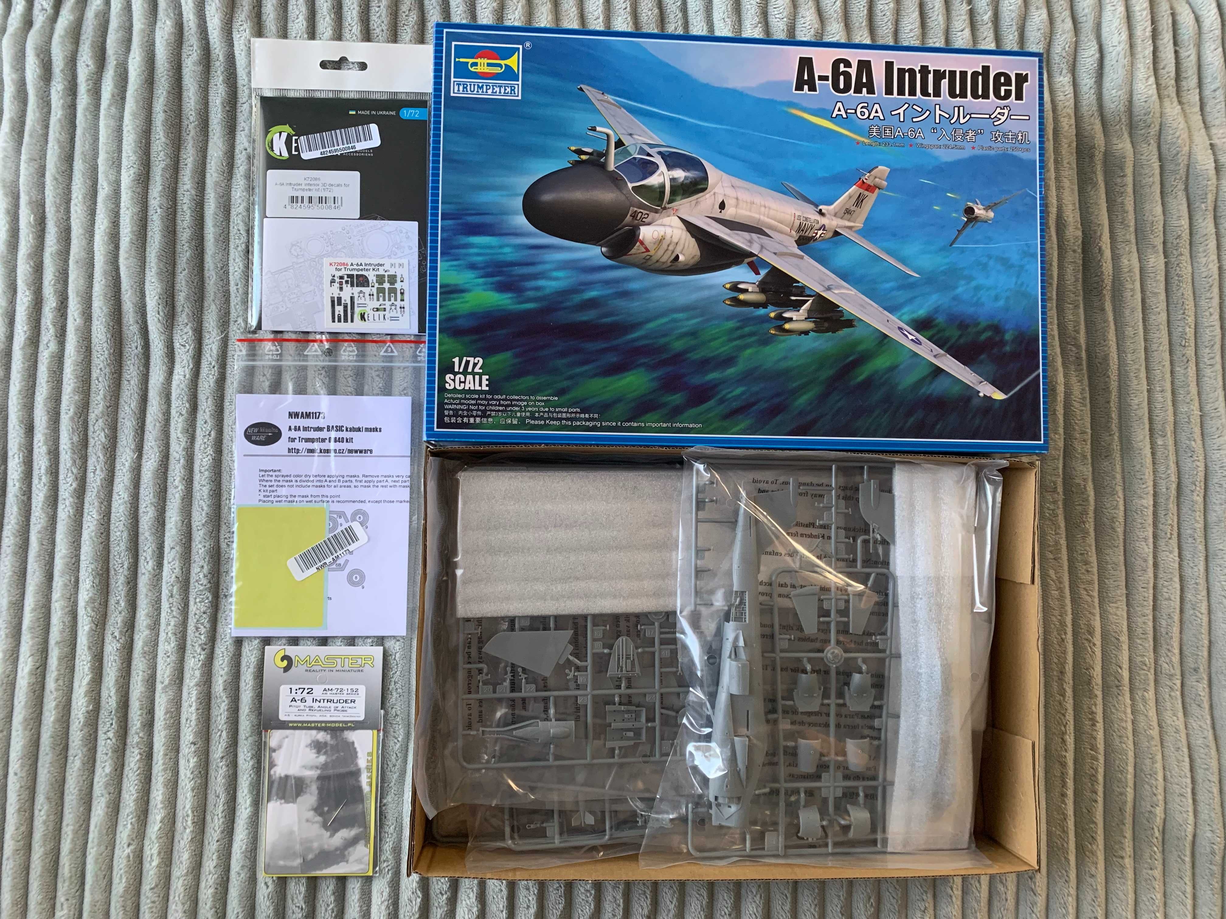 Trumpeter 01640 A-6A Intruder nowy model 1/72 plus DODATKI