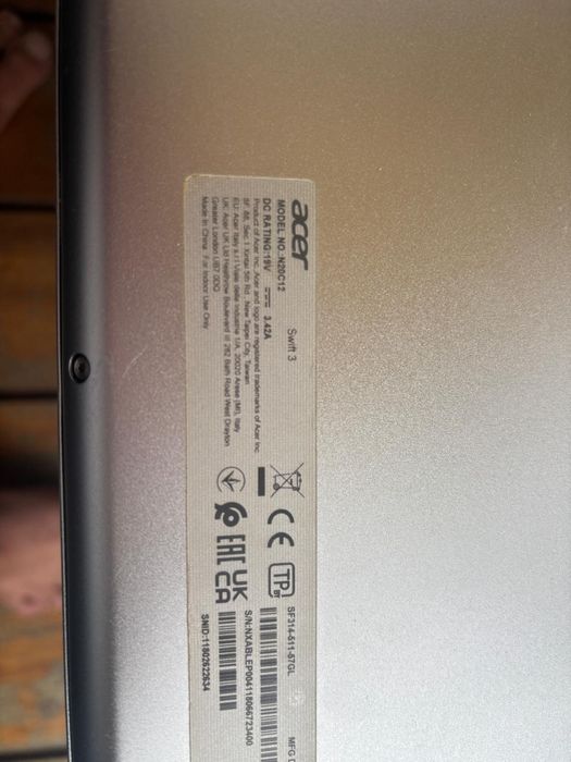 Acer Swift 3 SF314-511 Intel Core i5-1135G7 8GB RAM 512SSD Win11