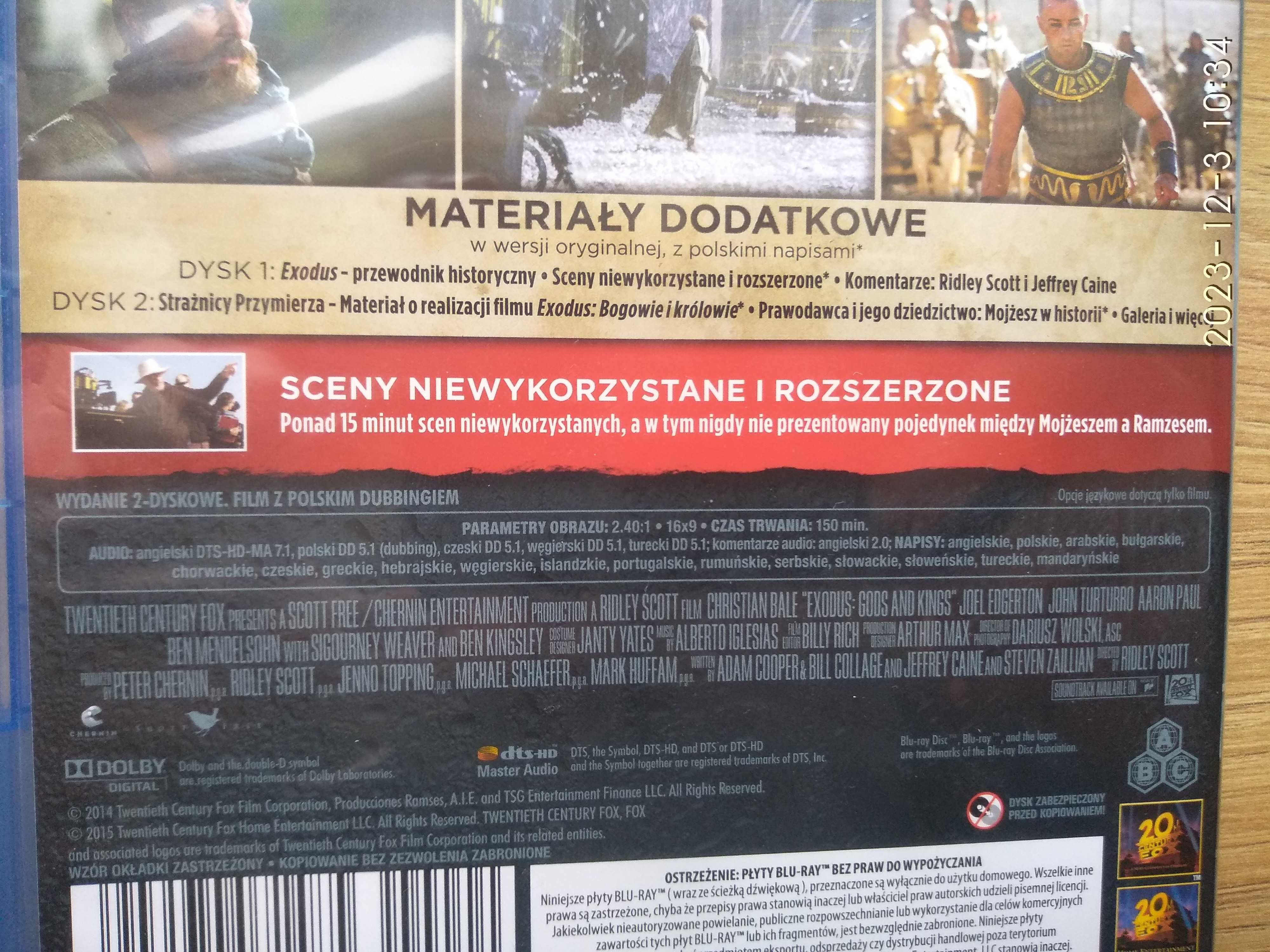 Exodus bogowie i królowie blu ray pl napisy i lektor wysyłka gratis