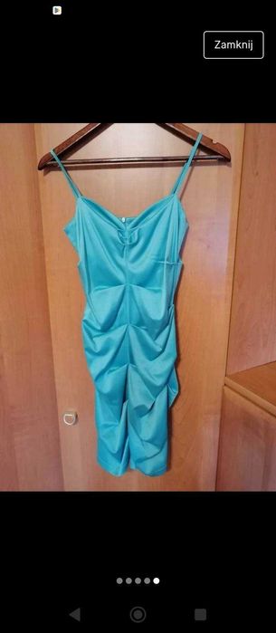 Satynowa sukienka 36