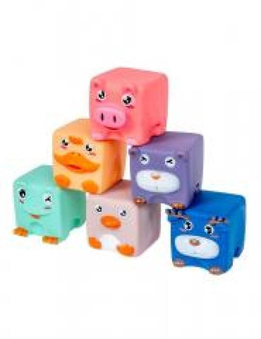 Miękkie klocki sensoryczne 6 elementów ,168x152 mm