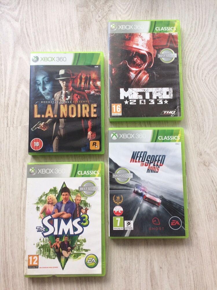 Gry Metro LA Noire Need for Speed Rivals Xbox 360