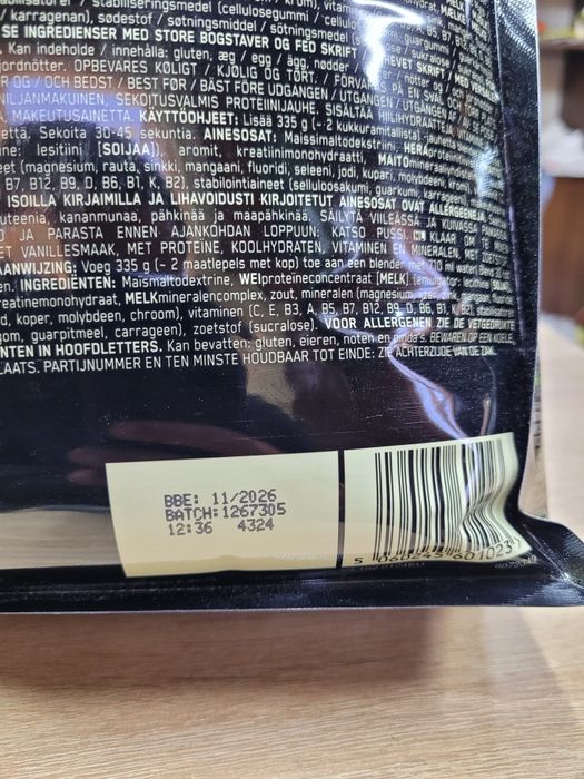Гейнер Optimum Nutrition Serious Mass.  Банан, Ваніль, полуниця