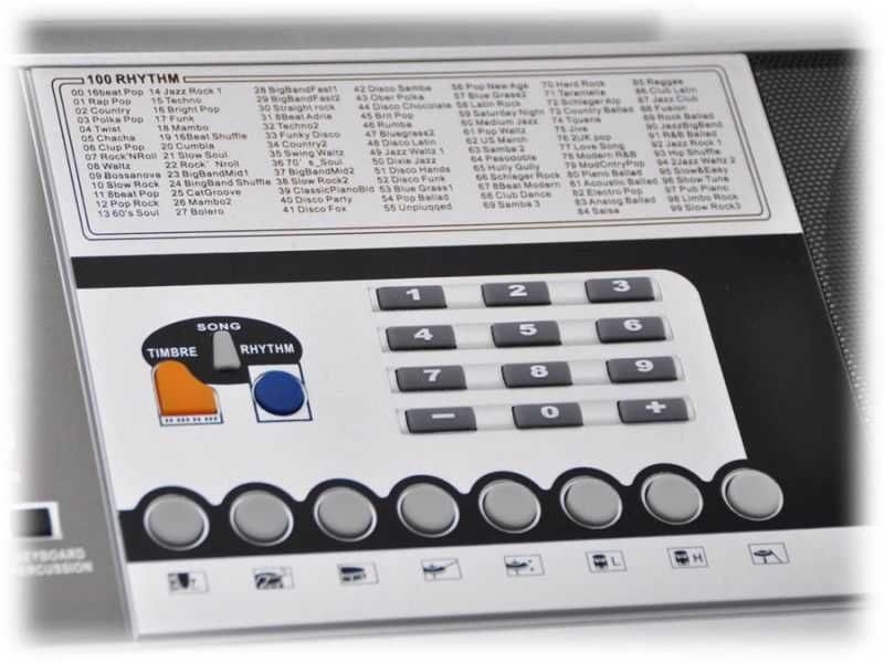 Keyboard MK-922 - duży wyświetlacz LCD, 61 klawiszy pianino syntezator