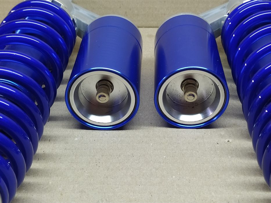 Амортизатори задні мото з підкачкою 345мм (газомасляні) сині