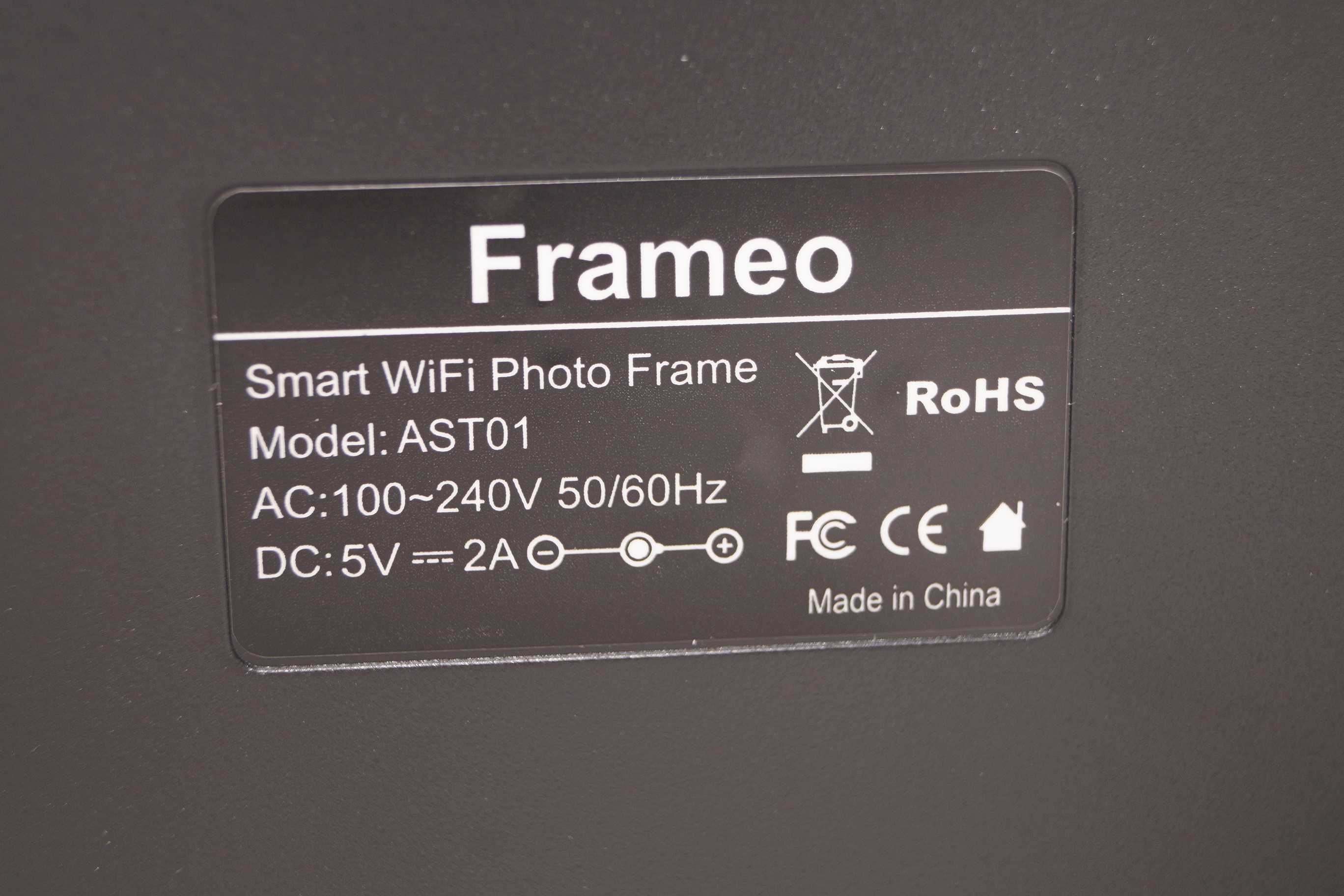 1122 cyfrowa ramka multimedialna na zdjęcia 10.1" Wi-Fi Frameo czarna
