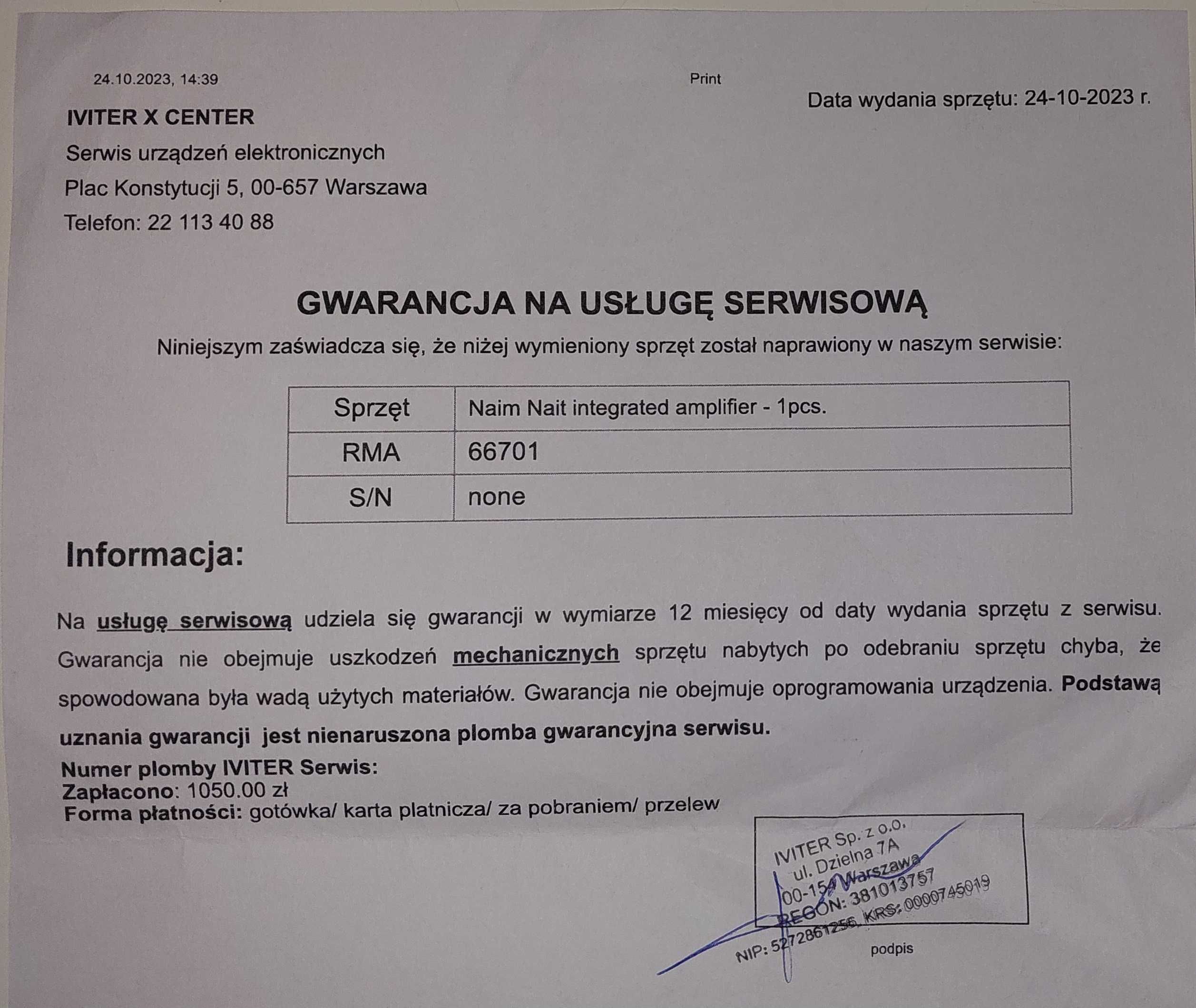 Legendarny wzmacniacz NAIM NAIT 1