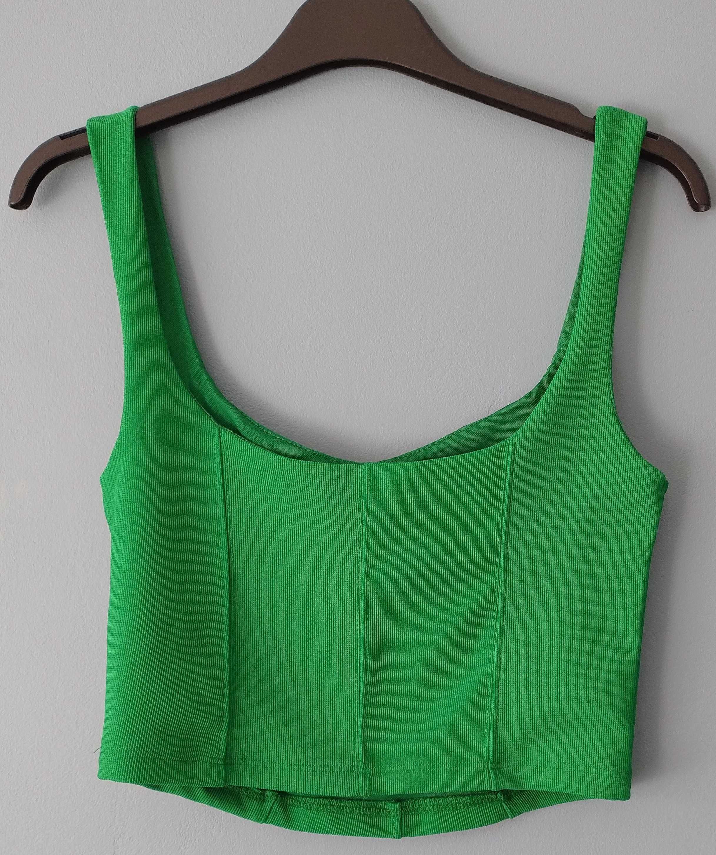 Crop Top Stradivarius  - Zielony - Rozmiar S