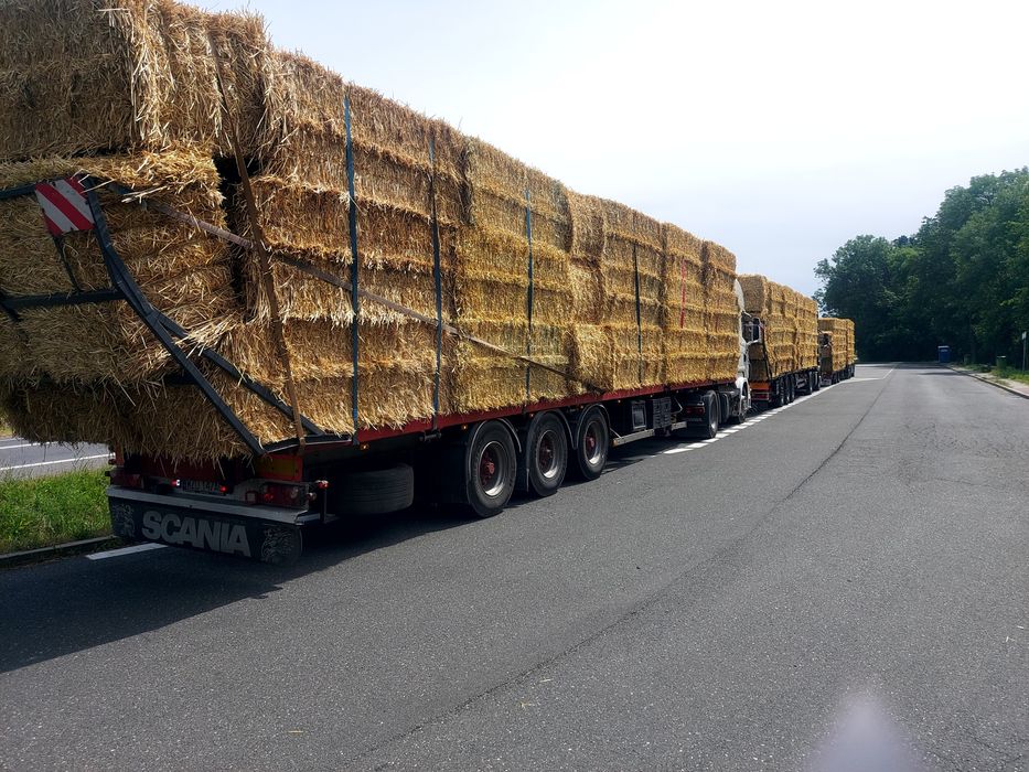 Słoma pszenna jęczmienna w dużych kostkach Kulka # transport