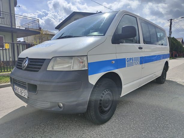 Volkswagen Transporter T5 1.9Tdi Long 9osób Klima 1właściciel  Webasto