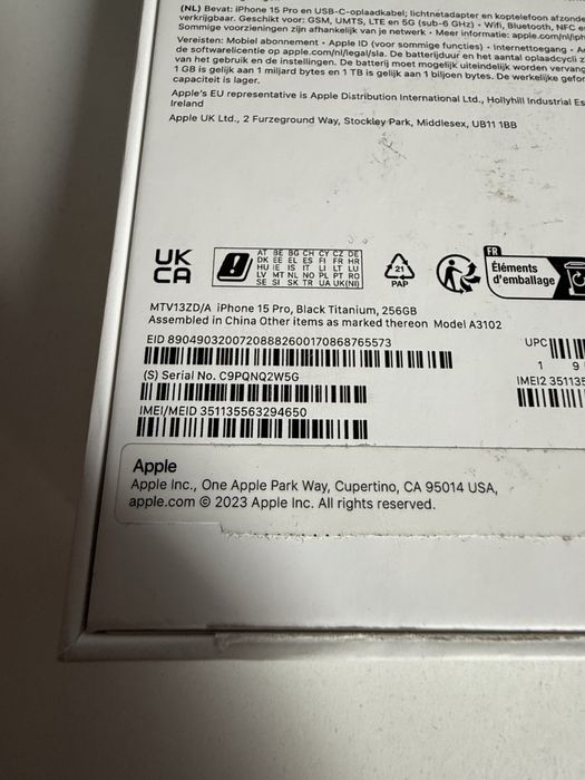 iPhone 15 Pro 256gb Titanium Black Idealny Bateria 97% od nowosci