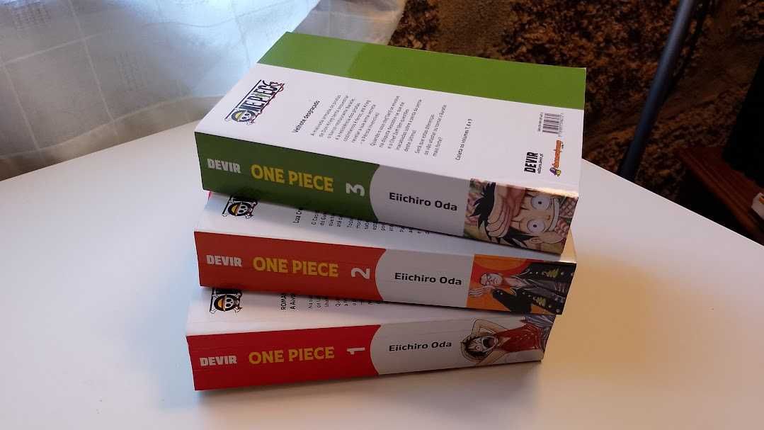 One Piece - Do 1 ao 9 - Volumes 3 em 1