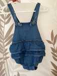 Body jeansowe z falbankami rampers Matalan 9-12 miesięcy 80cm