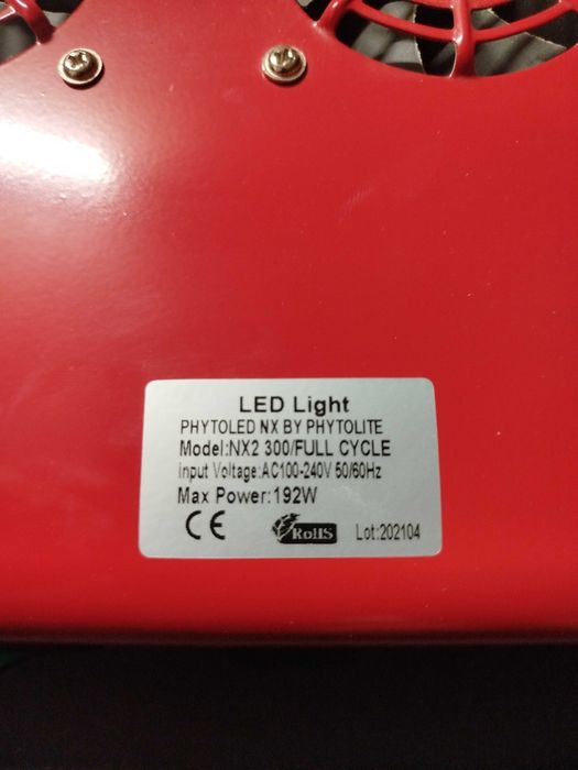 Luzes LED Phytolite NX2 300 para cultivar indoor