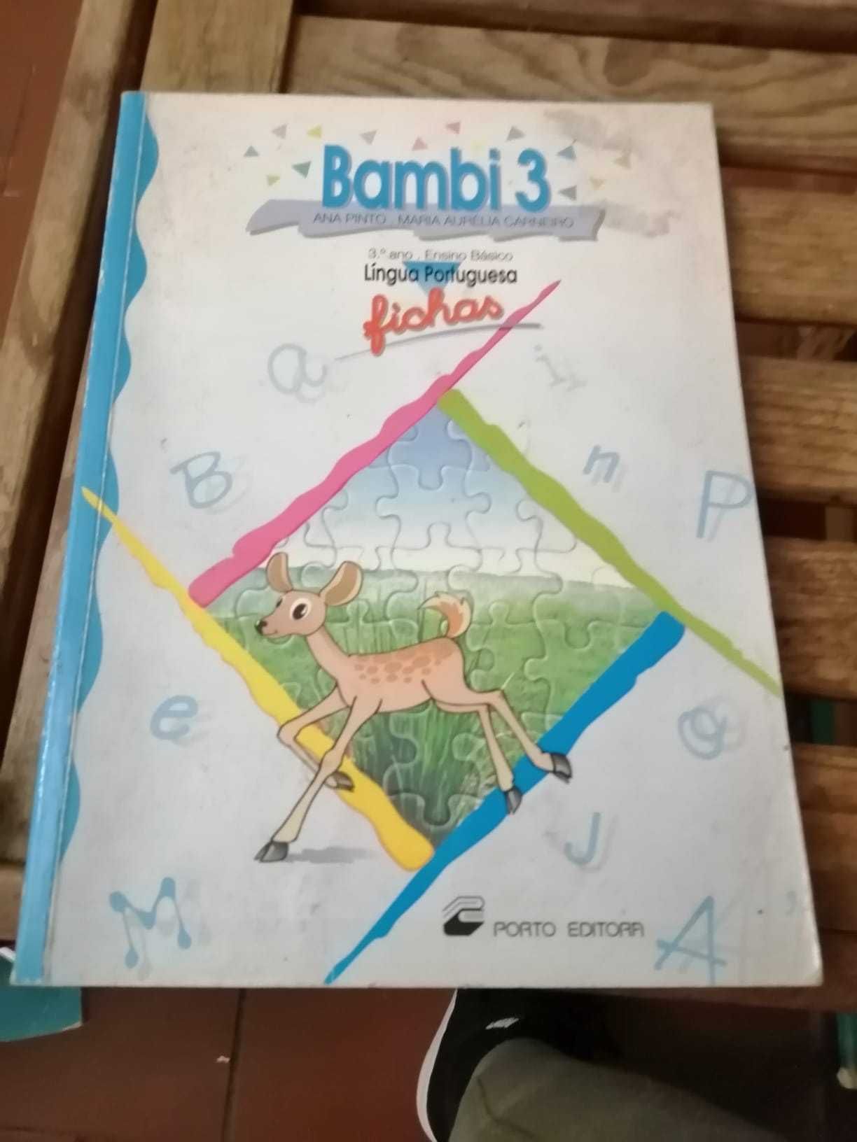 livro bambi 3 lingua portuguesa fichas