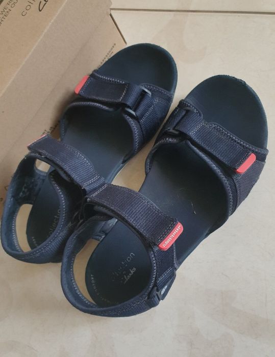 Сандалі чоловічи босоніжки на літо Clarks р.41,5 сині