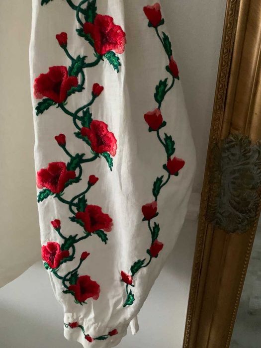 вишиванка льон яскрава вишивка