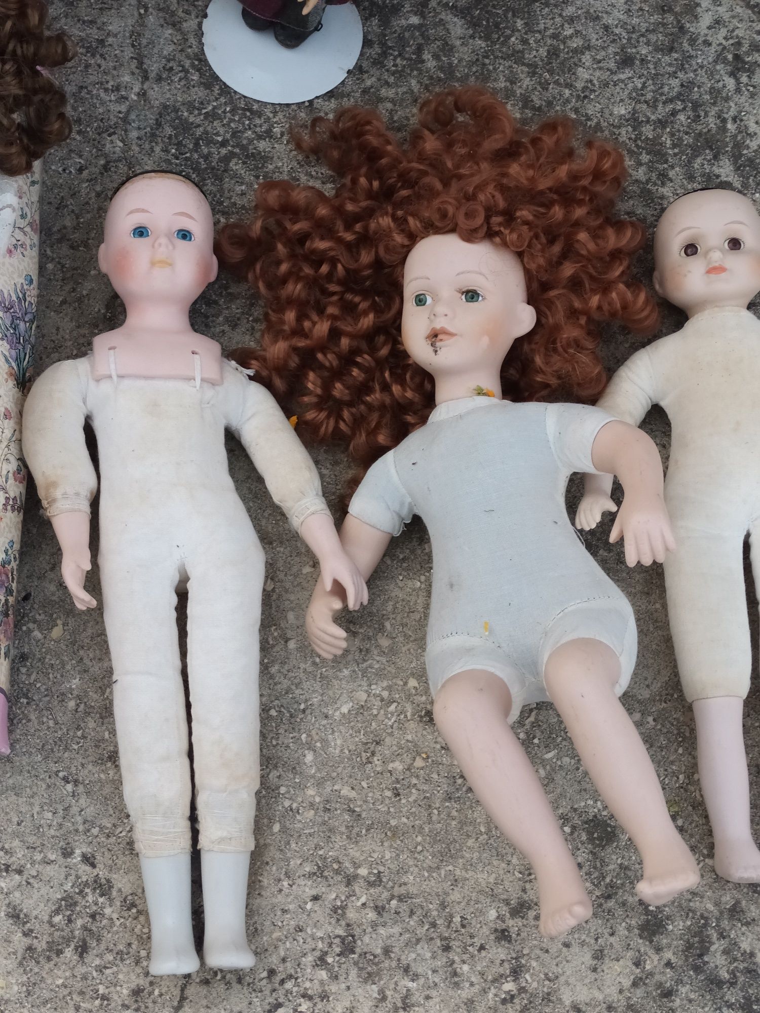 Lote de bonecas de porcelana