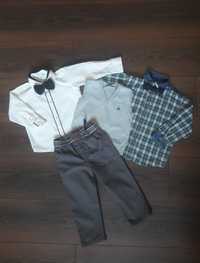 Классный комплект одежды на мальчика, брюки, рубашка, жилетка, бабочка