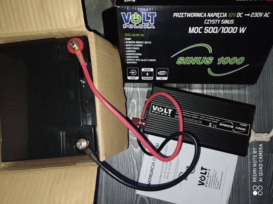 Перетворювач ДБЖ 12в на 230в 1000w Volt Polska Чистий Синус