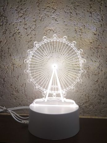 3D Нічник світильник "Оглядове колесо"