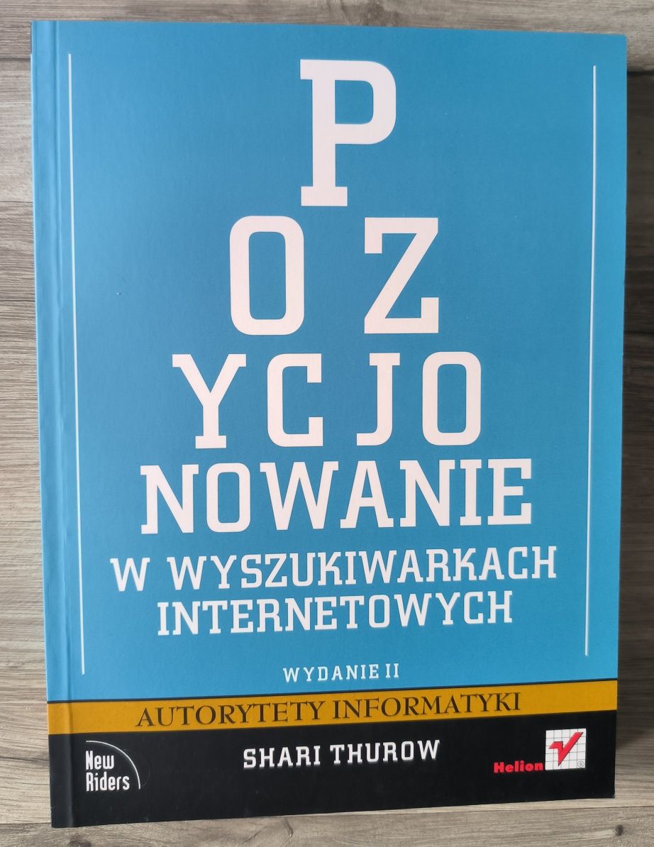 Pozycjonowanie w wyszukiwarkach internetowych Shari Thurow