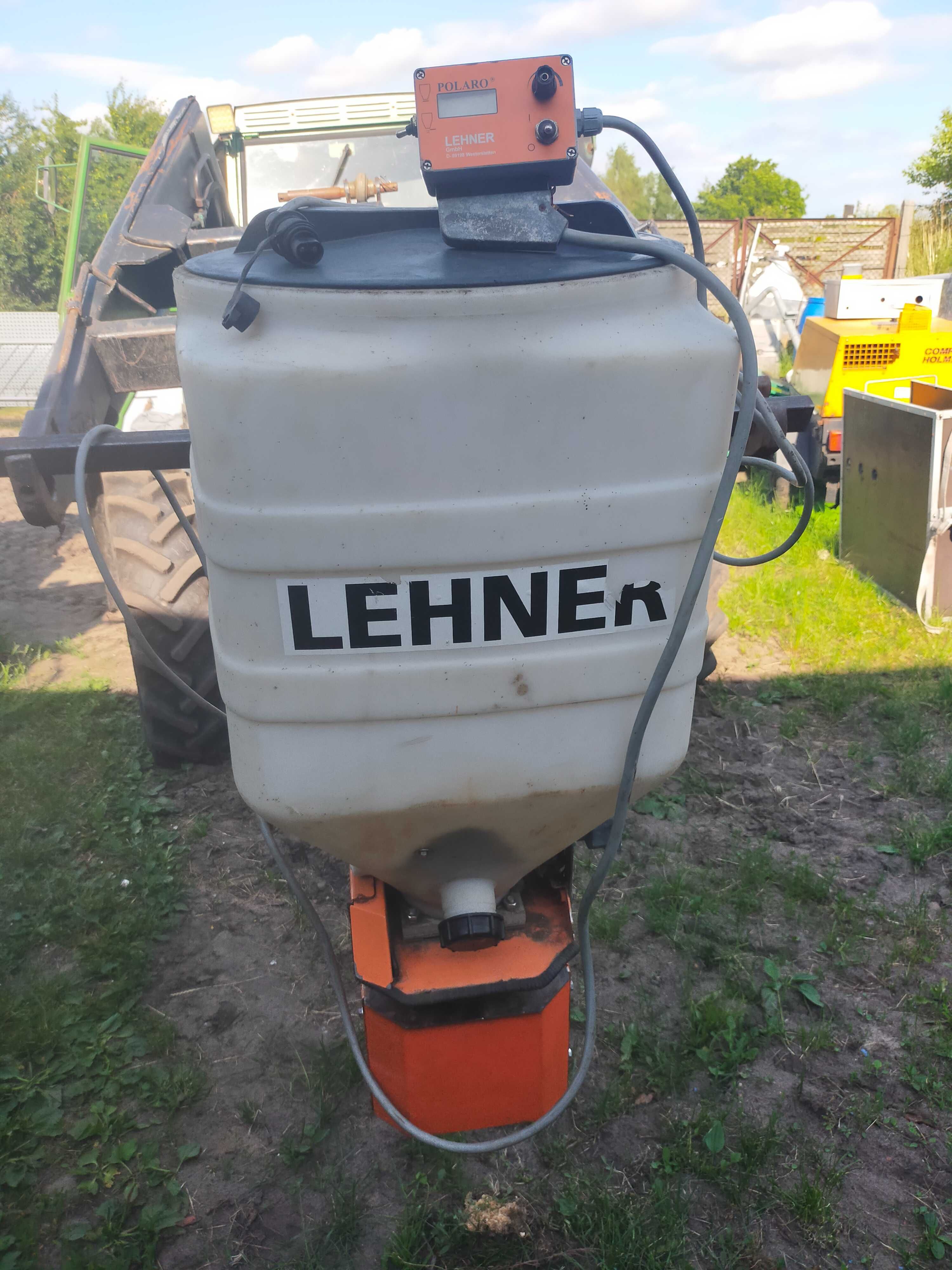 Rozsiewacz LEHNER siewnik poplonów nawozu piasku soli 12 Volt