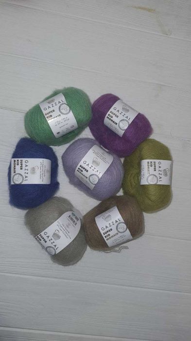 Пряжа Мохер GAZZAL Super Kid Mohair / ГАЗАЛ Супер Кід Мохер!