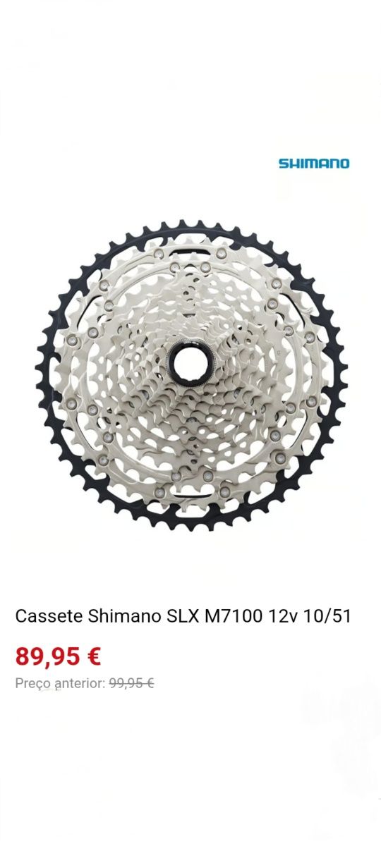 Cassete Shimano Slx M7100 12v 10/51