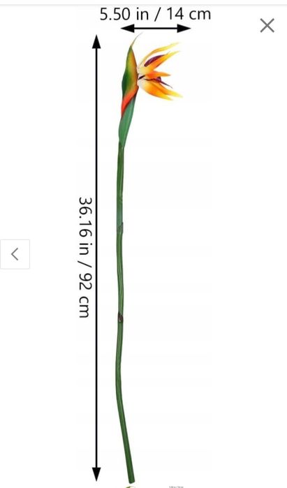 Sztuczny kwiat rajski ptak Garneck