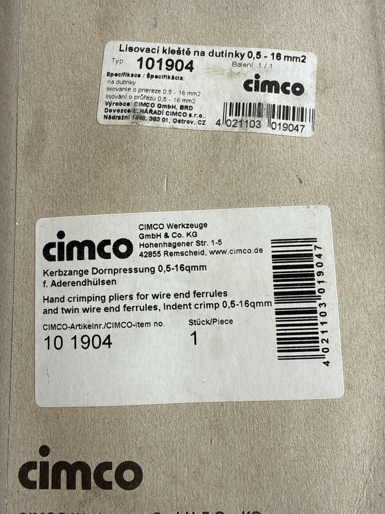 Nowe szczypce zaciskowe CIMCO