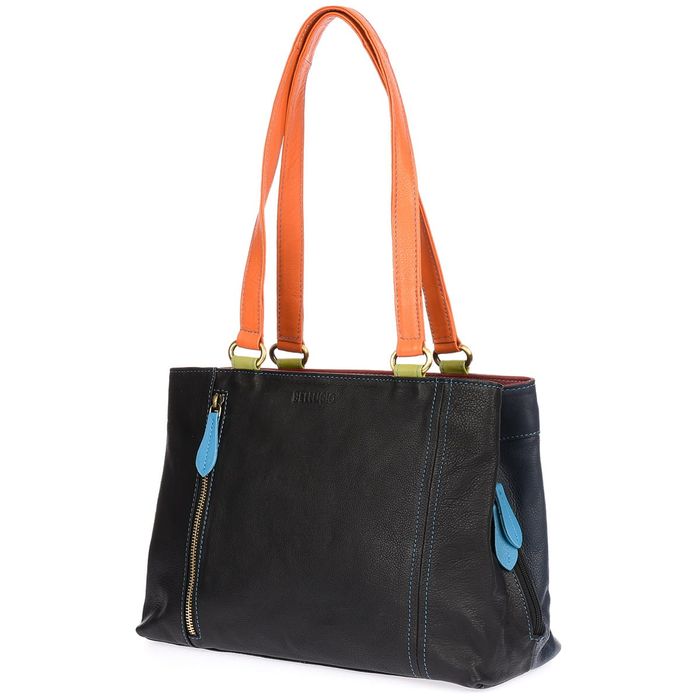 torebka skóra naturalna licowa wielokolorowy