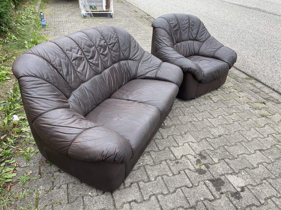 Диван і крісло шкіряне з Європи