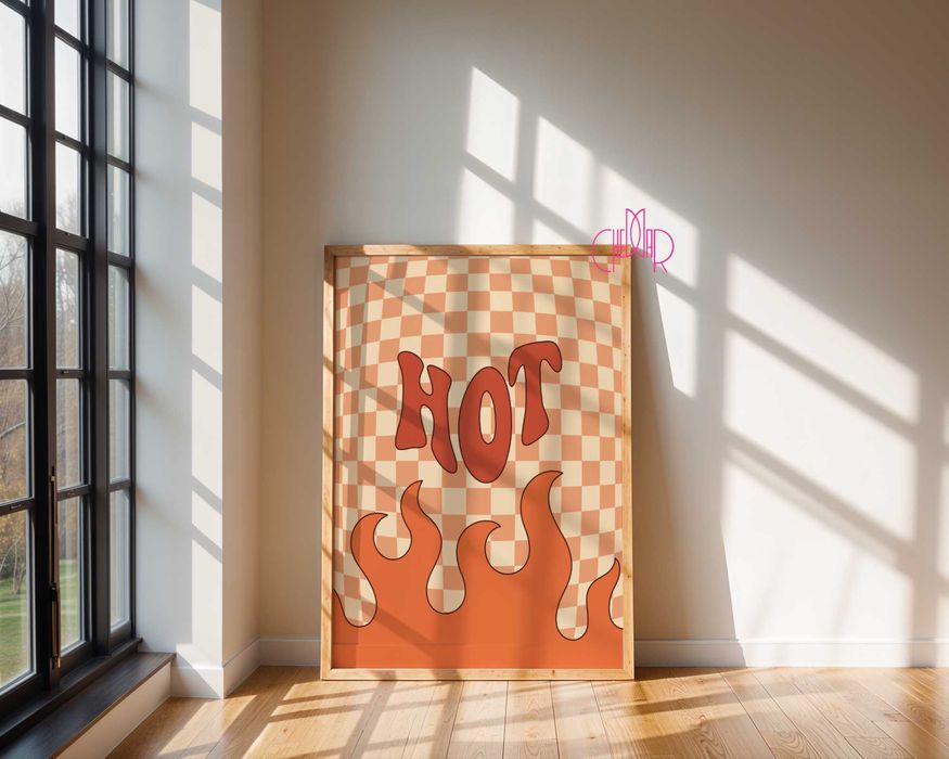Plakat modernistyczny ,,Hot", 30x40