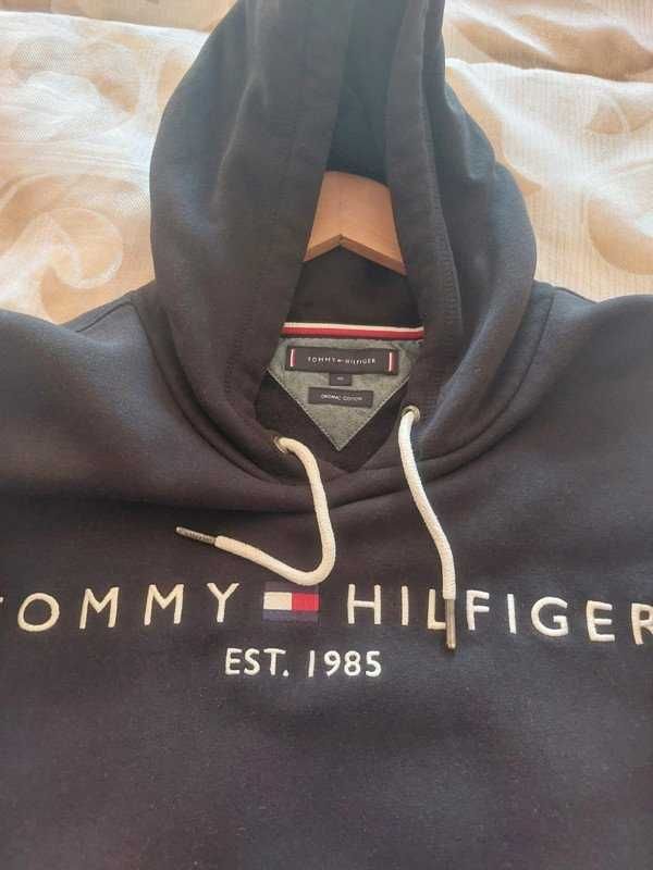 Camisola hoodie preto Tommy Hilfiger XL (veste L)