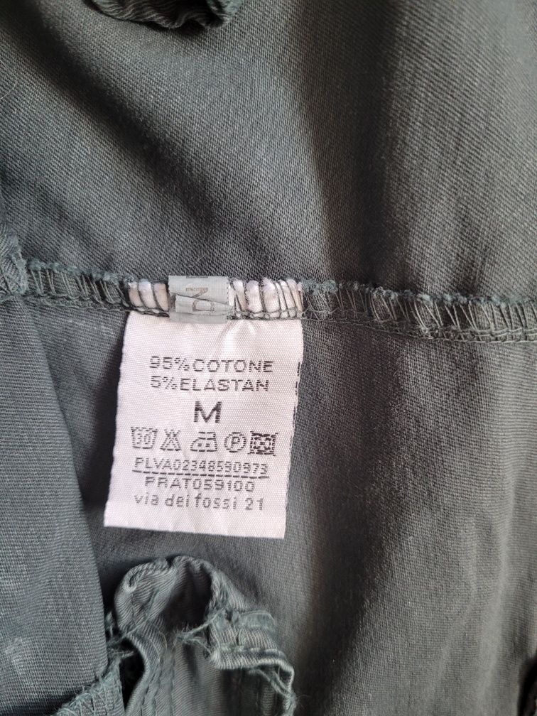 Spodnie rurki butelkowa zieleń rozm. M